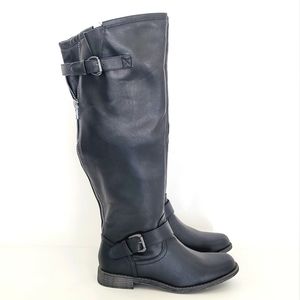 NEW Shoedazzle Women Black Summer Fall Winter Over the knee Boots Size 9 US
